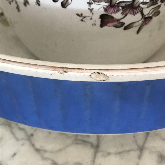 British Stone China Pitcher and Bowl Set by Maddock & Company
