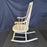 Classic Americana White Windsor Rocking Chair from Maine