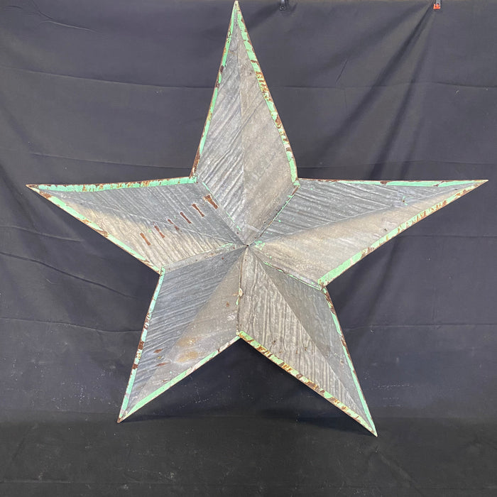 Giant 5 Foot Tall Antique Metal Barn Star Sculpture Early 1900s