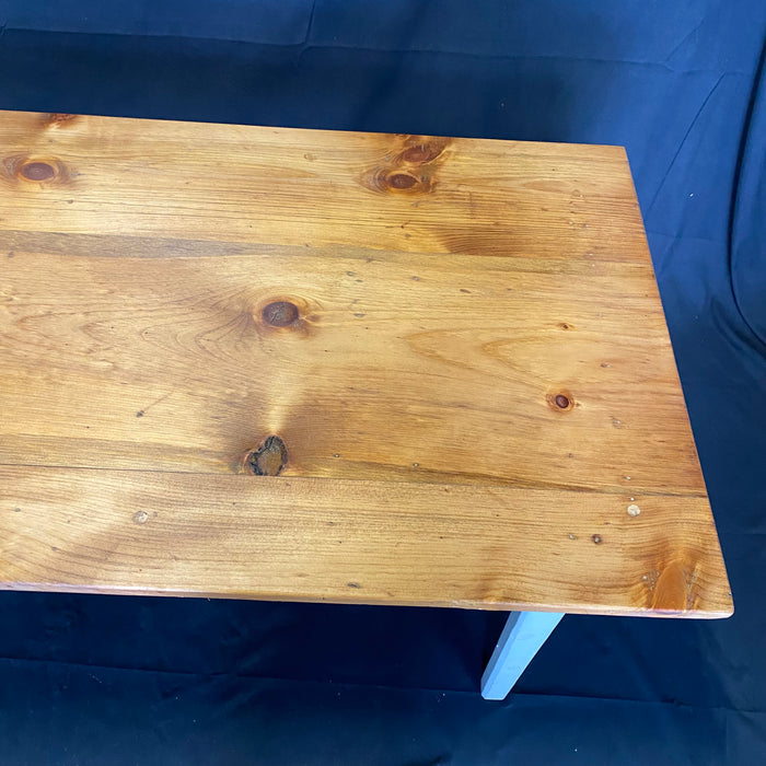 Pine Dining Table - Top Corner View - For Sale