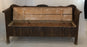Antique Painted Romanian Pine Bench - Storage View - For Sale