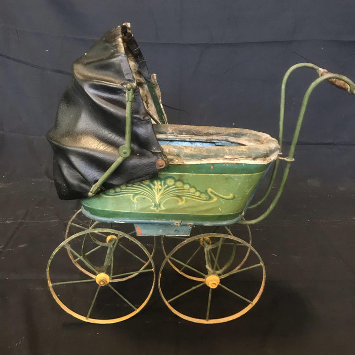 Set of Six 19th Century French Antique Doll Carriages Bought in the South of France