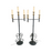 Pair of French Antique Wrought Iron and Brass Torchieres from an Old Church / Pair of Tall Floor Lamps
