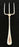 Antique British Silver Bread Fork or Serving Fork or Hors D'oeuvres Fork