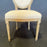 Set of Eight French Louis XVI Style Cerused Oak Tufted Back Dining Chairs
