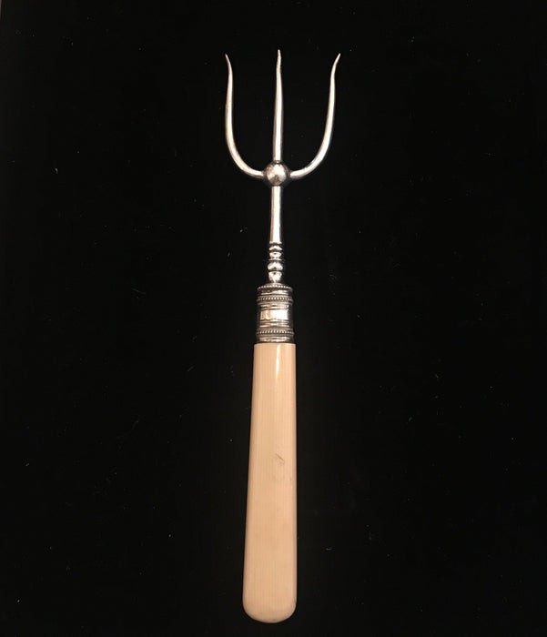 Silver British Bread Fork or Serving Fork