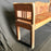 French Wooden Bench - Side View - For Sale