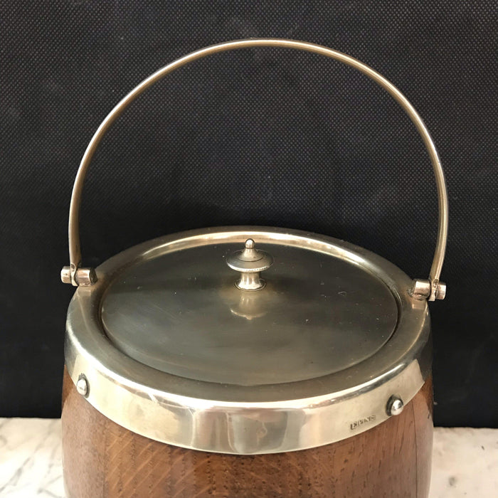 British Oak Biscuit Barrel