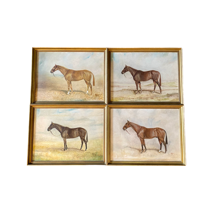 Guy Crosley: Fine Equestrian Sporting Horse Portrait Oil Painting (5861)