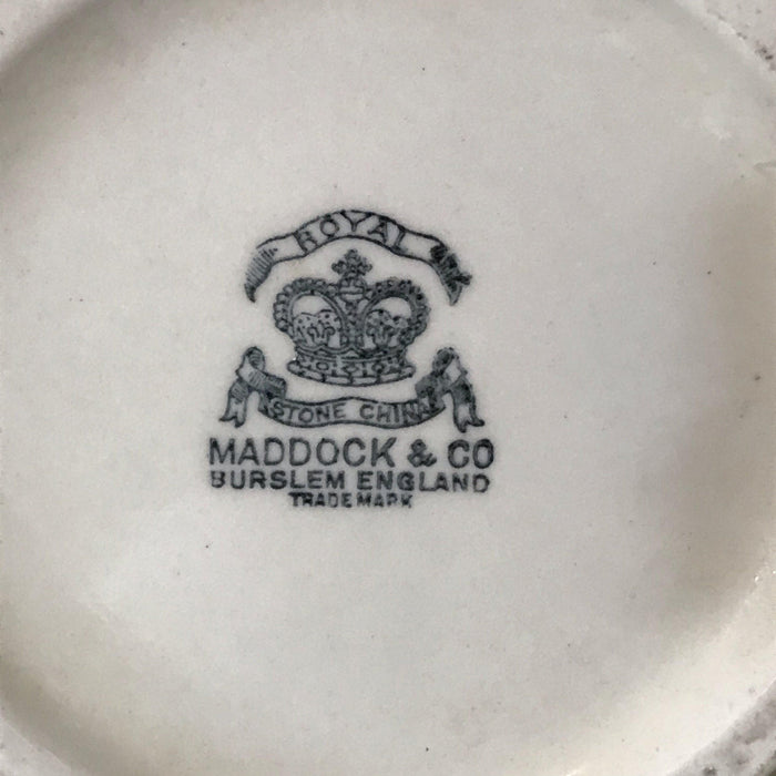 British Stone China Pitcher and Bowl Set by Maddock & Company
