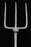 Antique British Silver Bread Fork or Serving Fork or Hors D'oeuvres Fork