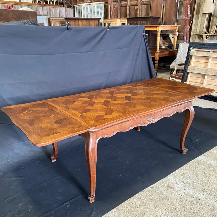 French Dining Table - Extended View - For Sale