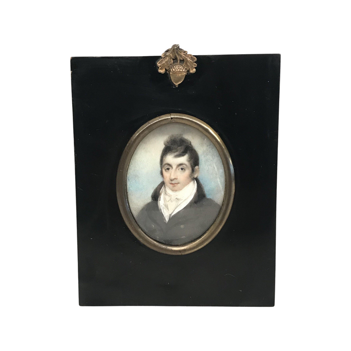 Detailed British Miniature of Georgian Gentleman