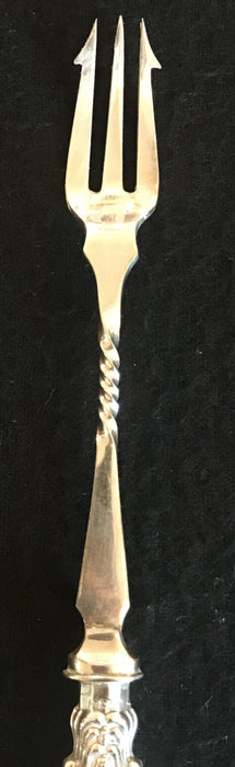 British Silver Pickle Fork or Antique Serving Hors D'oeuvres Fork