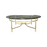 Classic Midcentury Labarge Brass and Glass Coffee or Cocktail Table Regency Modern
