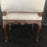 Antique French Upholstered Armchair - Back of Legs View 