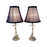 Pair of Silver Plated Bronze Deer Fine Sculpture Table Lamps in the Manner of Valenti