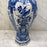 18th Century Dutch Delft Blue and White Earthenware Vase with Top