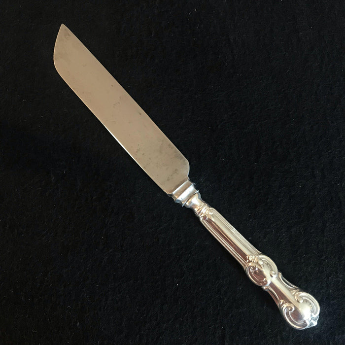 Antique silver serving knife 