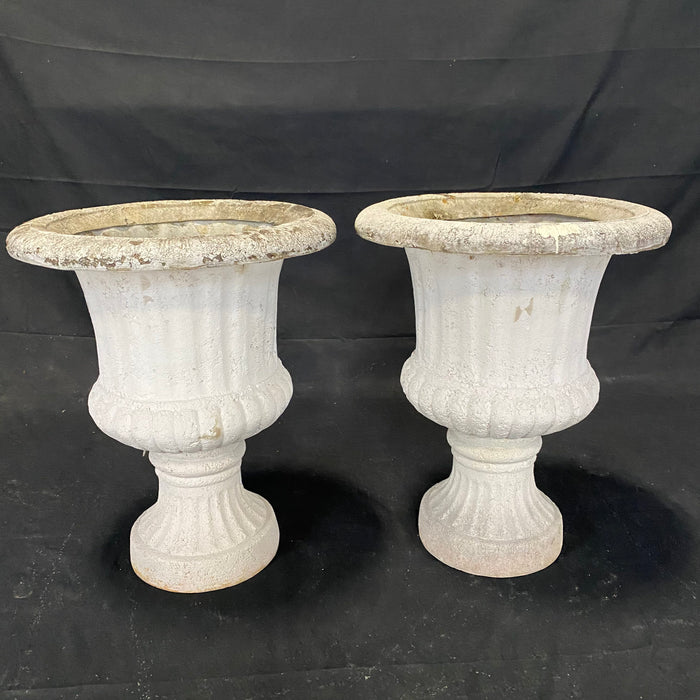 Pair of Classic French Style Early 20th Century Neoclassical Garden Urns or Planters