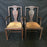 Set of Two Period British Chippendale Armchairs with Rush Seats