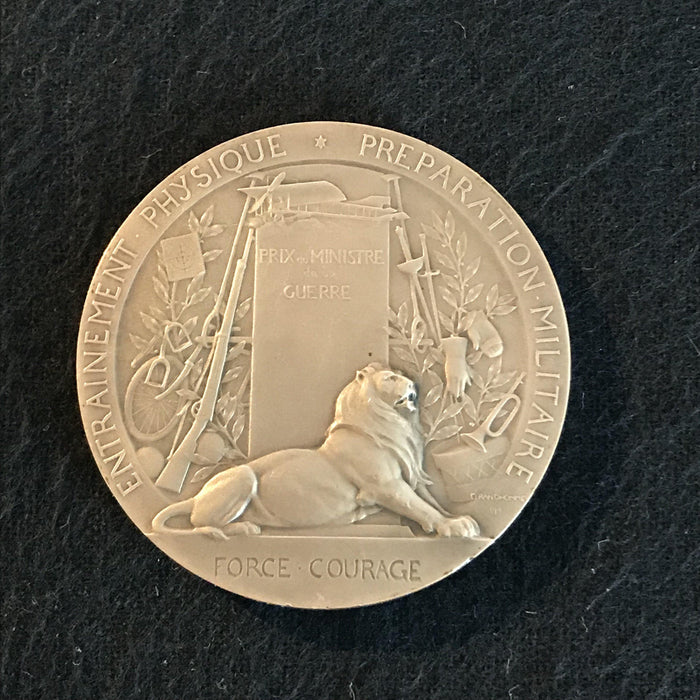 french medal si-vis pacem para bellvm pro-patria antique