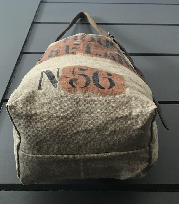 Vintage postman's bag with a leather strap