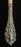 antique French Victorian-Era Bone/Silver Brush