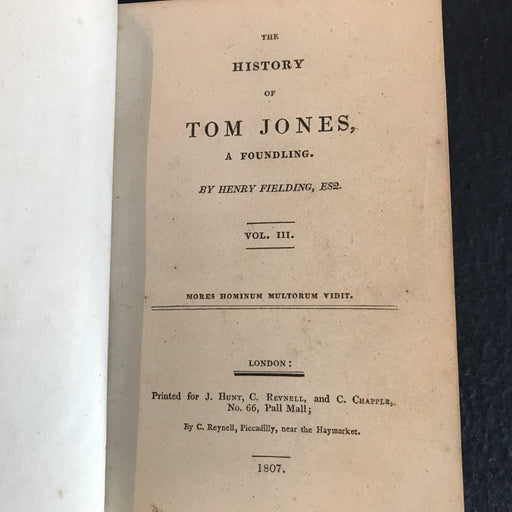 Antique Tom Jones history book 