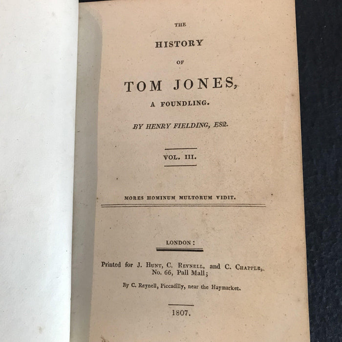 Antique Tom Jones history book 
