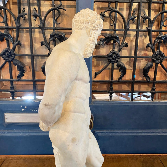 Antique nude sculpture of a male 