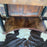 Antique French Hall Mirror and Console Table - Bottom of Table View - For Sale