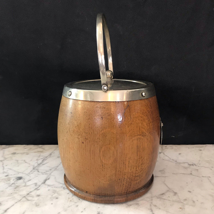 British Oak Biscuit Barrel