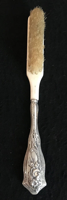 Small Antique French Silver/Bone Brush