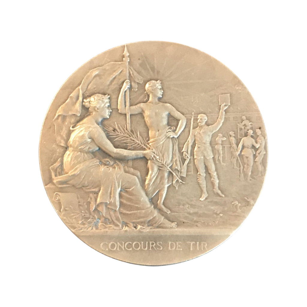 Ancienne Médaille Bronze FF Tir Arme De Chasse - XXème Siècle, Superbe état