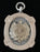 Antique silver medal pendant charm 