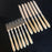 Antique British Set of 12 Silver and Bone Fork and Knife Set