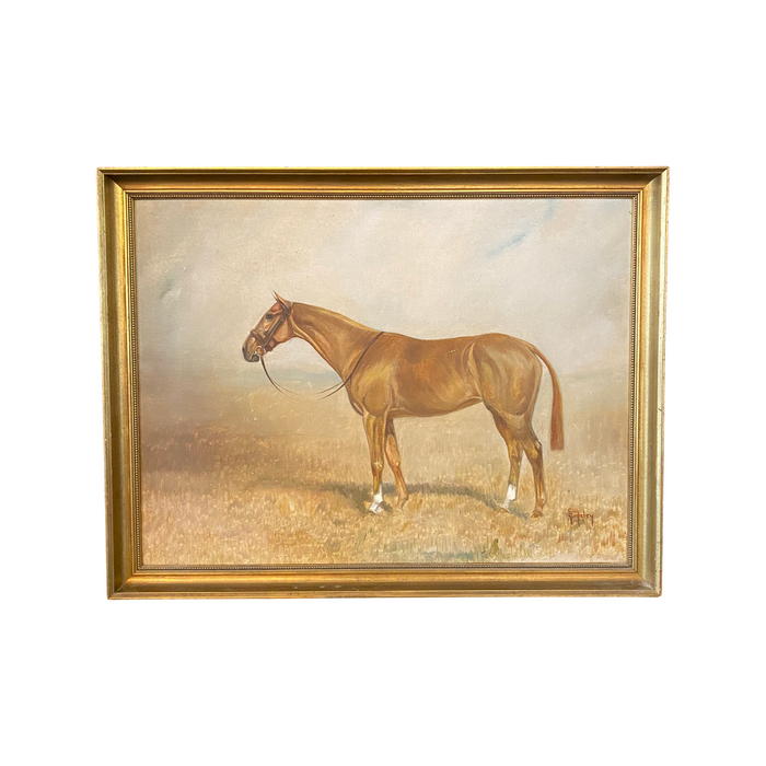 Guy Crosley: Fine Equestrian Sporting Horse Portrait Oil Painting (5858)