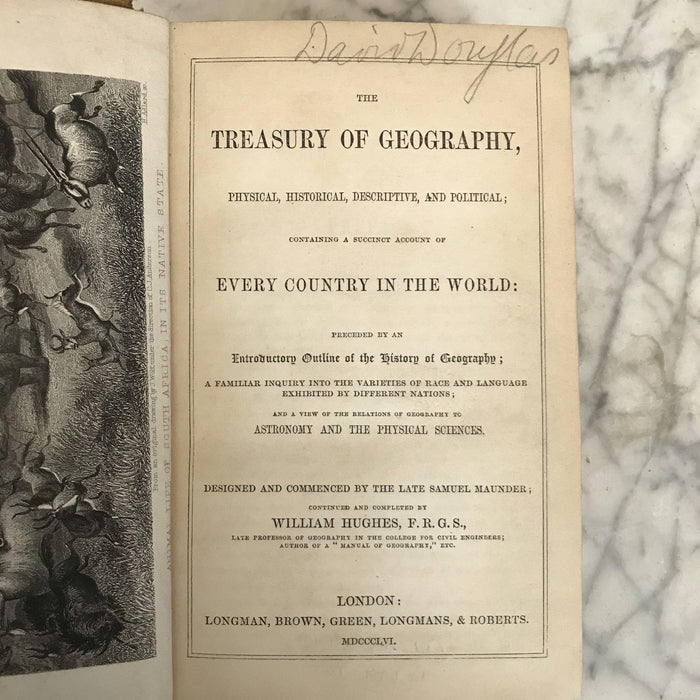 Antique geography book 