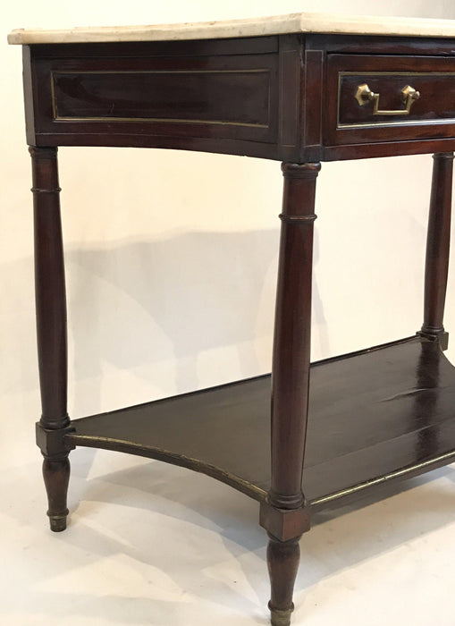 Buy this French Louis XVI Style Early Marble Top Console Side Table