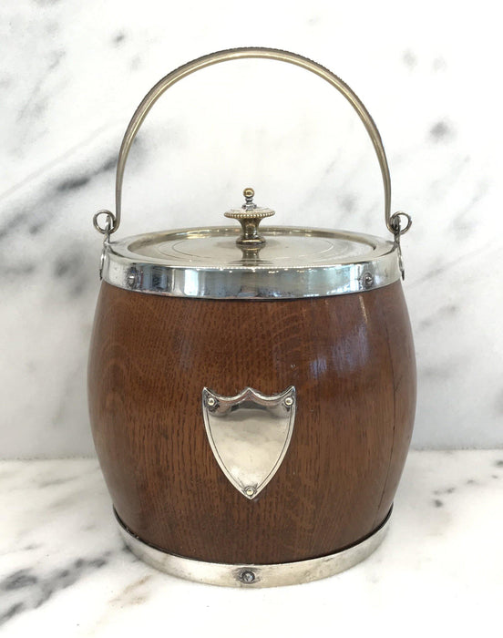 British Oak Biscuit Barrel