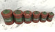 To Sell: Six Piece French Enamel Kitchen Canister Set Red/Green