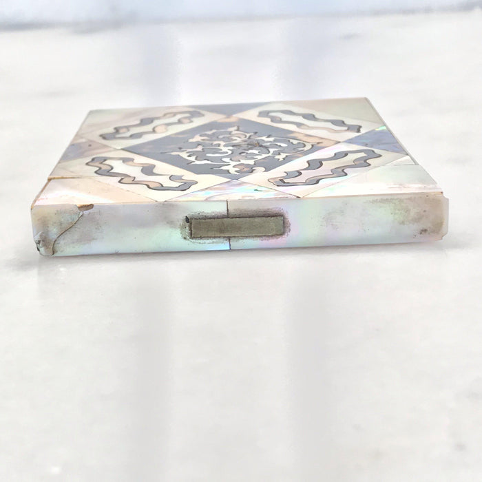 Beautiful Tortoiseshell and Mother of Pearl Card Carrying Case British For Sale