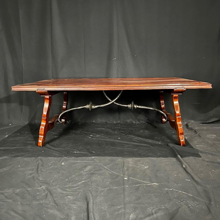 Theodore Alexander Castle Bromwich Cocktail or Coffee Table with Iron Stretchers