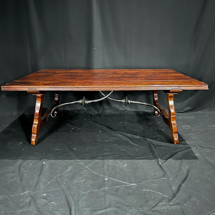 Theodore Alexander Castle Bromwich Cocktail or Coffee Table with Iron Stretchers